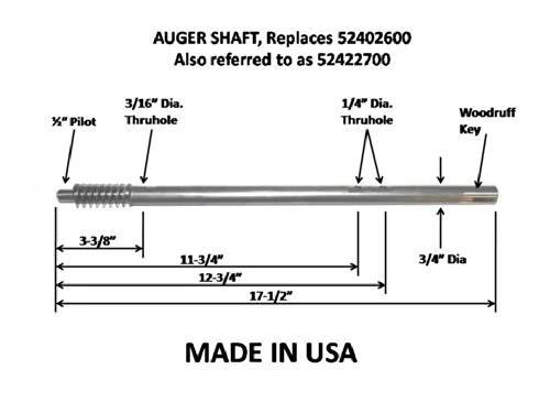 DTM Ariens Compatible Snowblower Auger Gear and Shaft Rebuild Kit 52402600 524026 52422700 Made in USA ST824