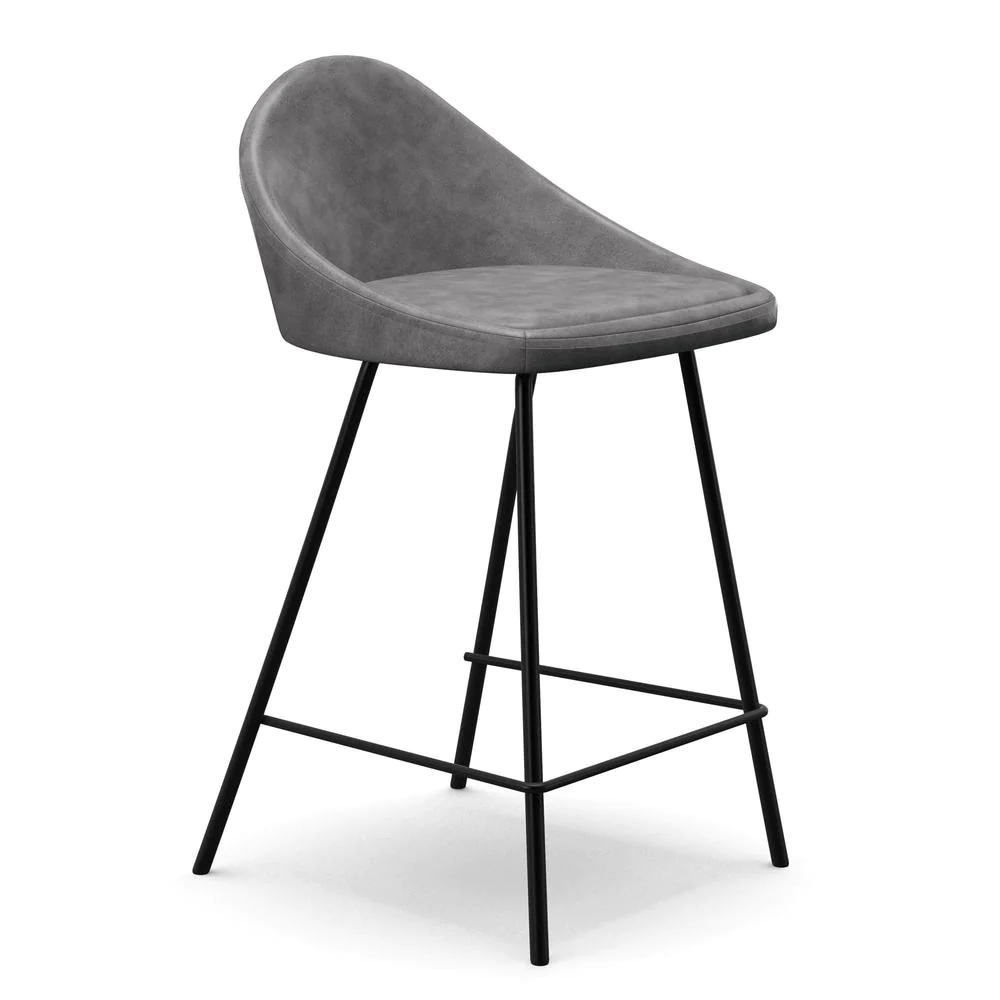 Aeon Marco Vegan Leather Counter Height Stools (Set of 2)