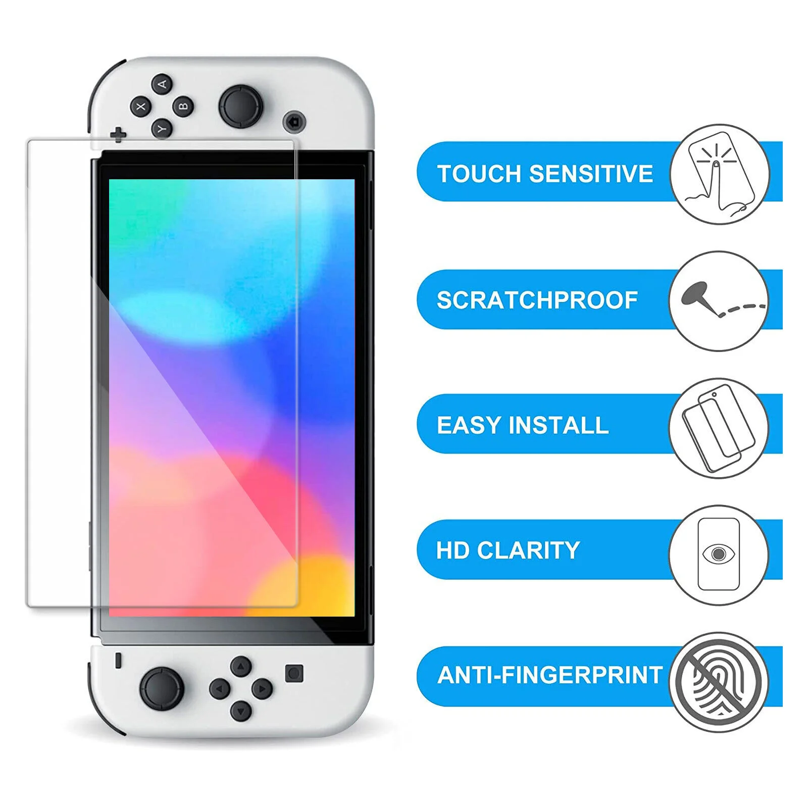 GCP Products 16In1 For Nintendo Switch Oled Accessories Case Bag W/Shell Caps Cable Protector