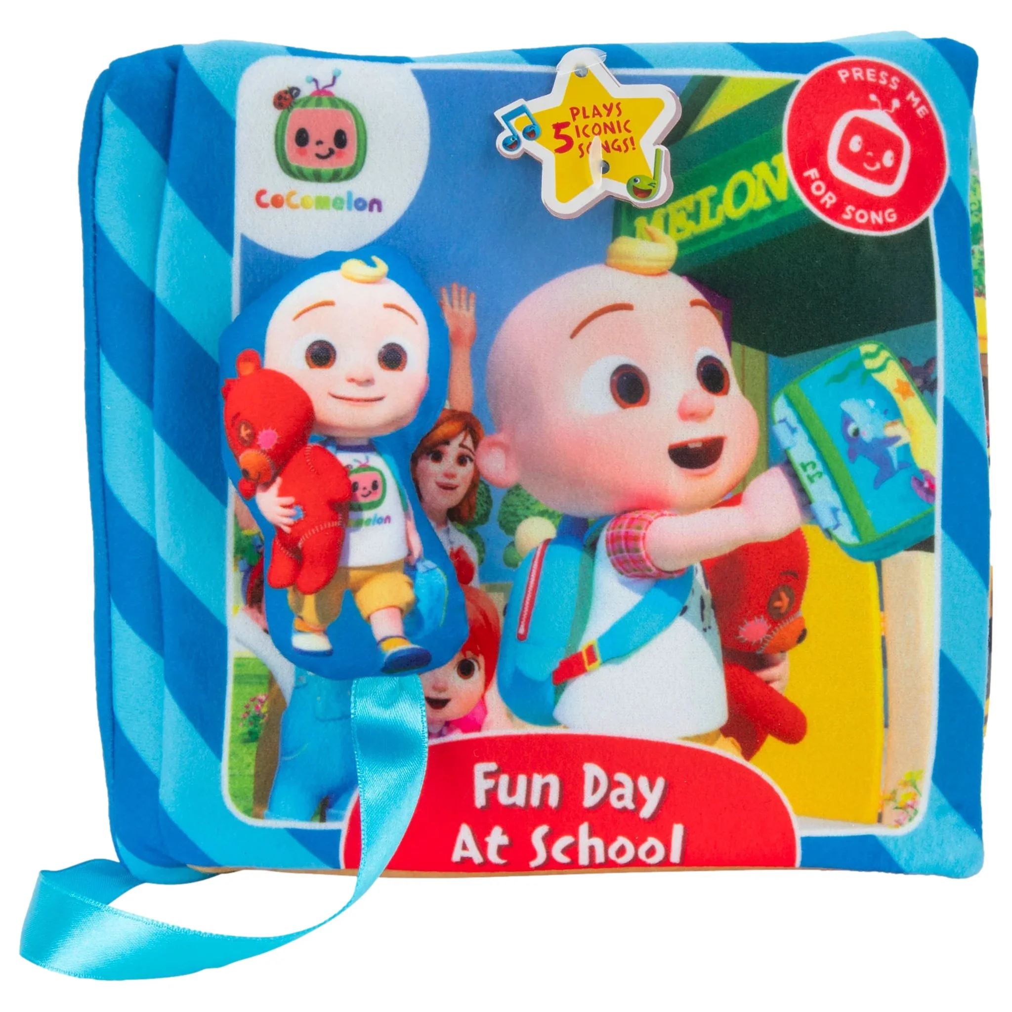 CoComelon Musical Plush Book with ABCs, Songs, Colors &a; More