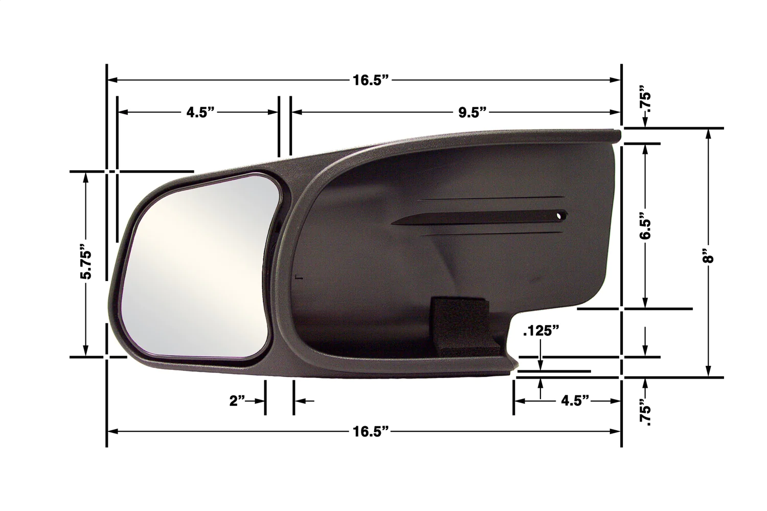 CIPA Mirrors 10802 Custom Towing Mirror