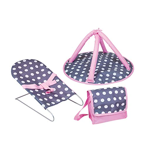 Lissi 5 Piece Doll Deluxe Nursery Play Set with 8 Accessories Role Toy