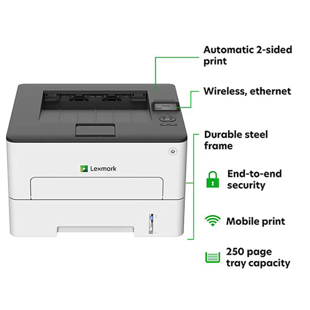 Lexmark B2236DW 2-Series Monochrome Compact Wireless Laser Printer