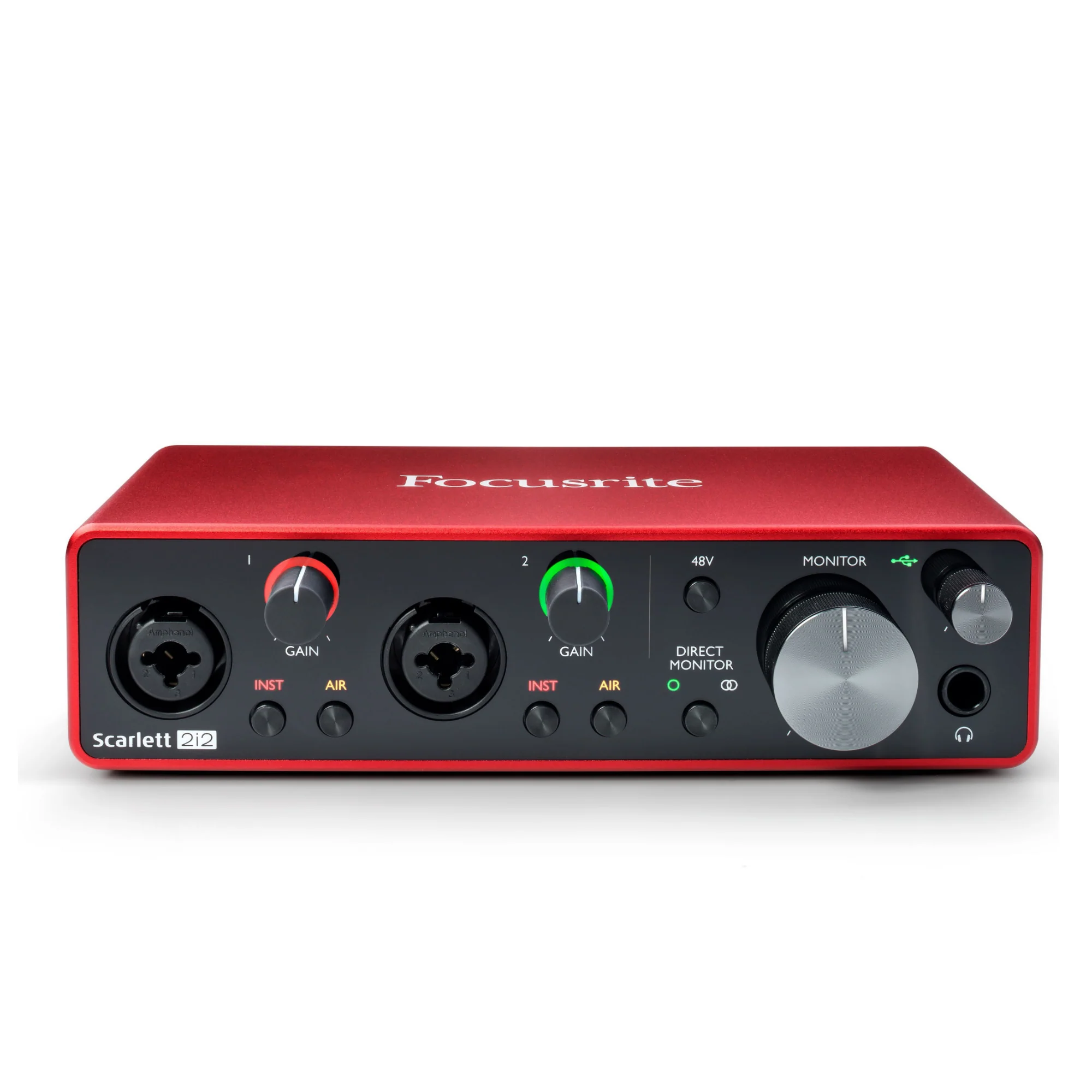 Focusrite Scarlett 2i2 3rd Gen USB Audio Interface Bundle with Adam Audio T8V