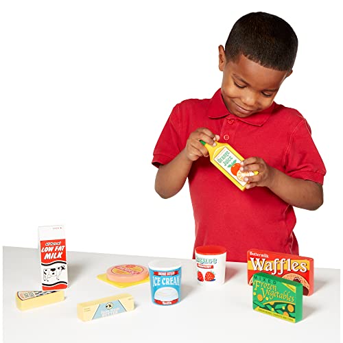 Melissa &a; Doug Fridge Food Wooden Play Food Set (9 Pcs)