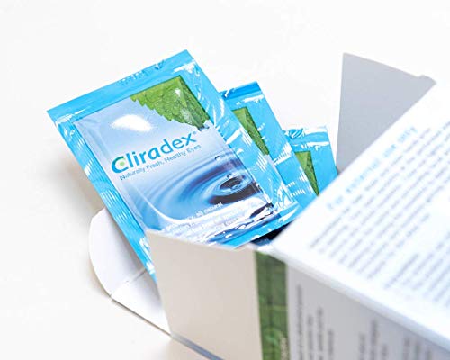 Cliradex Towelettes - Natural Face, Eyelash &a; Eyelid Cleanser - Wipes for Demodex, Blepharitis, Mgd and Red Irritated Eye Lid -