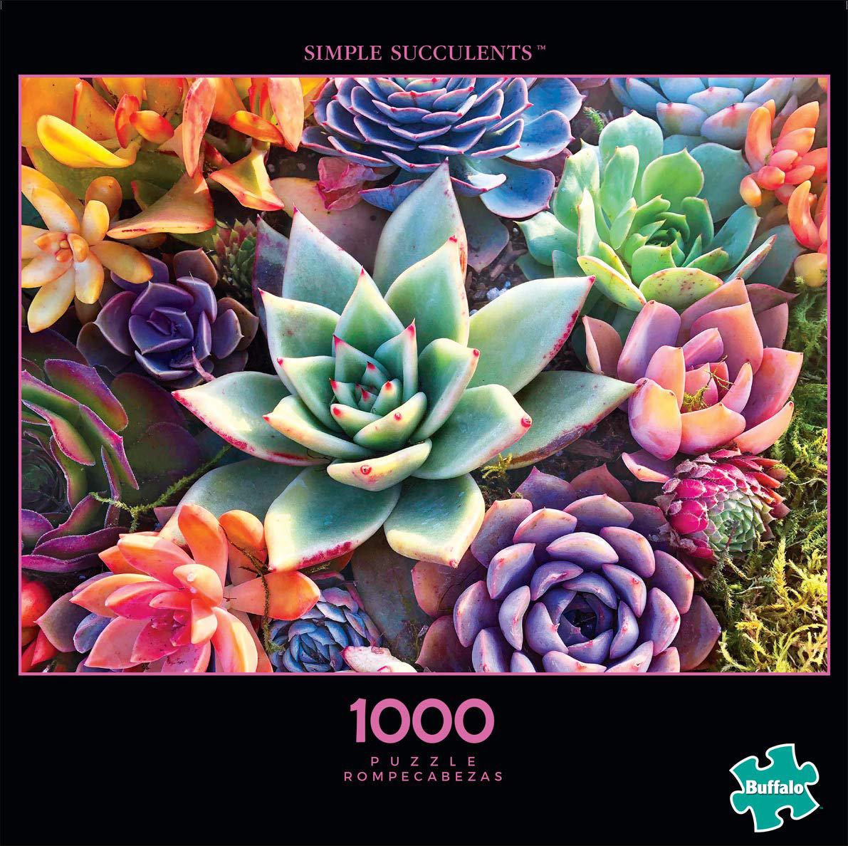 Buffalo Games &a; Puzzles buffalo games - simple succulent - 1000 piece jigsaw puzzle