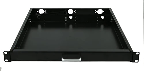 RAISING ELECTRONICS 1U Rack Mount Sliding Keyboard Tray Cantilever for Server Data Network Rack