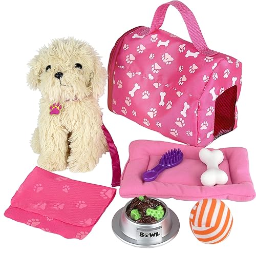Click n&s; Play click N Play Toy Puppy Set for Kids, Toy Dog Bed - Little girl Toys, Toys for 3+ Year Old girls, gifts for 3+ Year Old girl, gif