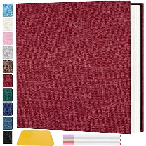Zesthouse Zesthouse Photo Album Self Adhesive Pages, 60 Pages Magnetic Scrapbook Albums with Sticky Page,Photos Album Holds 8x10 &a; 5X7 &a; 4
