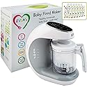 EVLA&s;S Baby Food Maker, Healthy Homemade Baby Food in Minutes, Steamer, Blender, Baby Food Processor, Touch Screen Control, incl