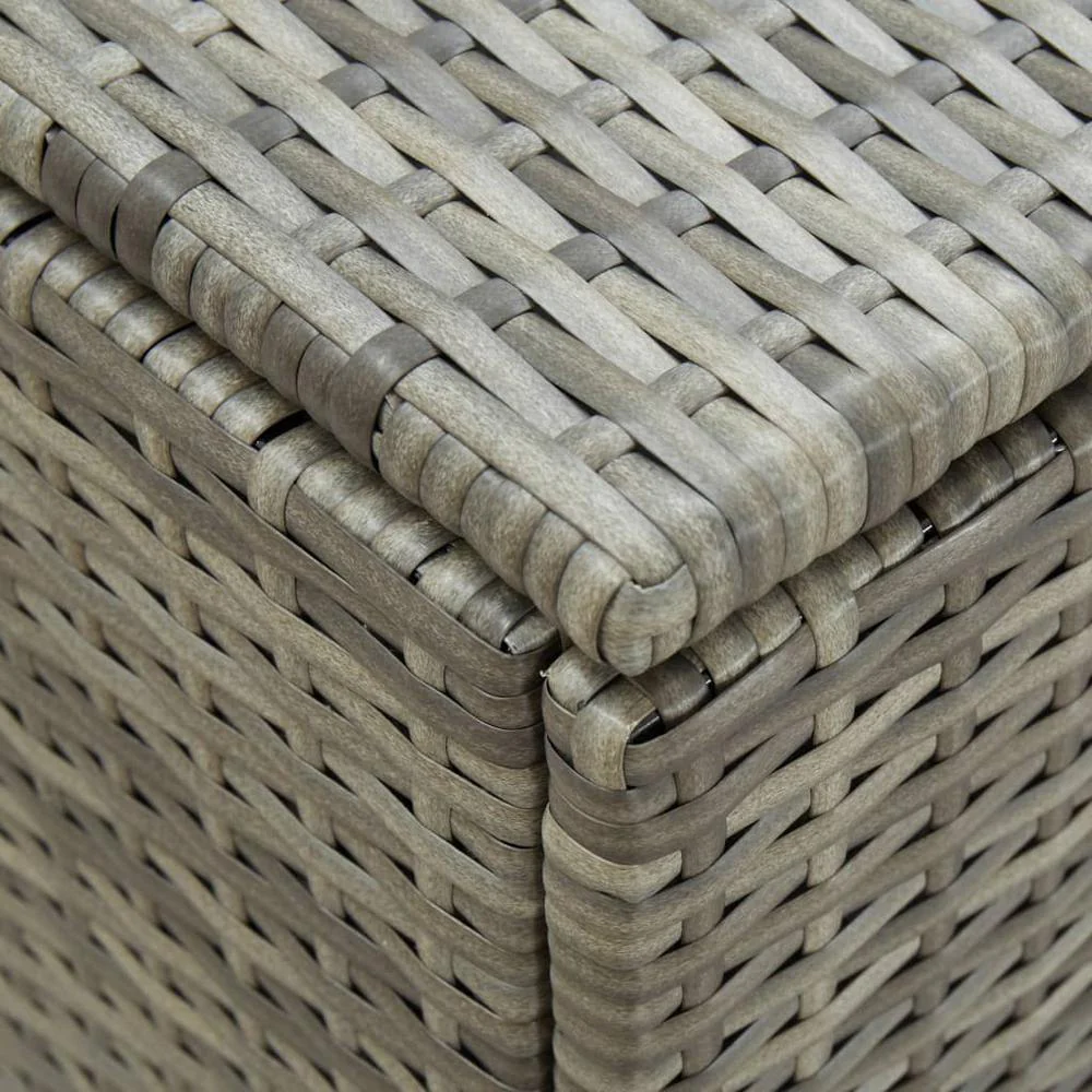 vidaXL Garden Storage Box Poly Rattan 70.9