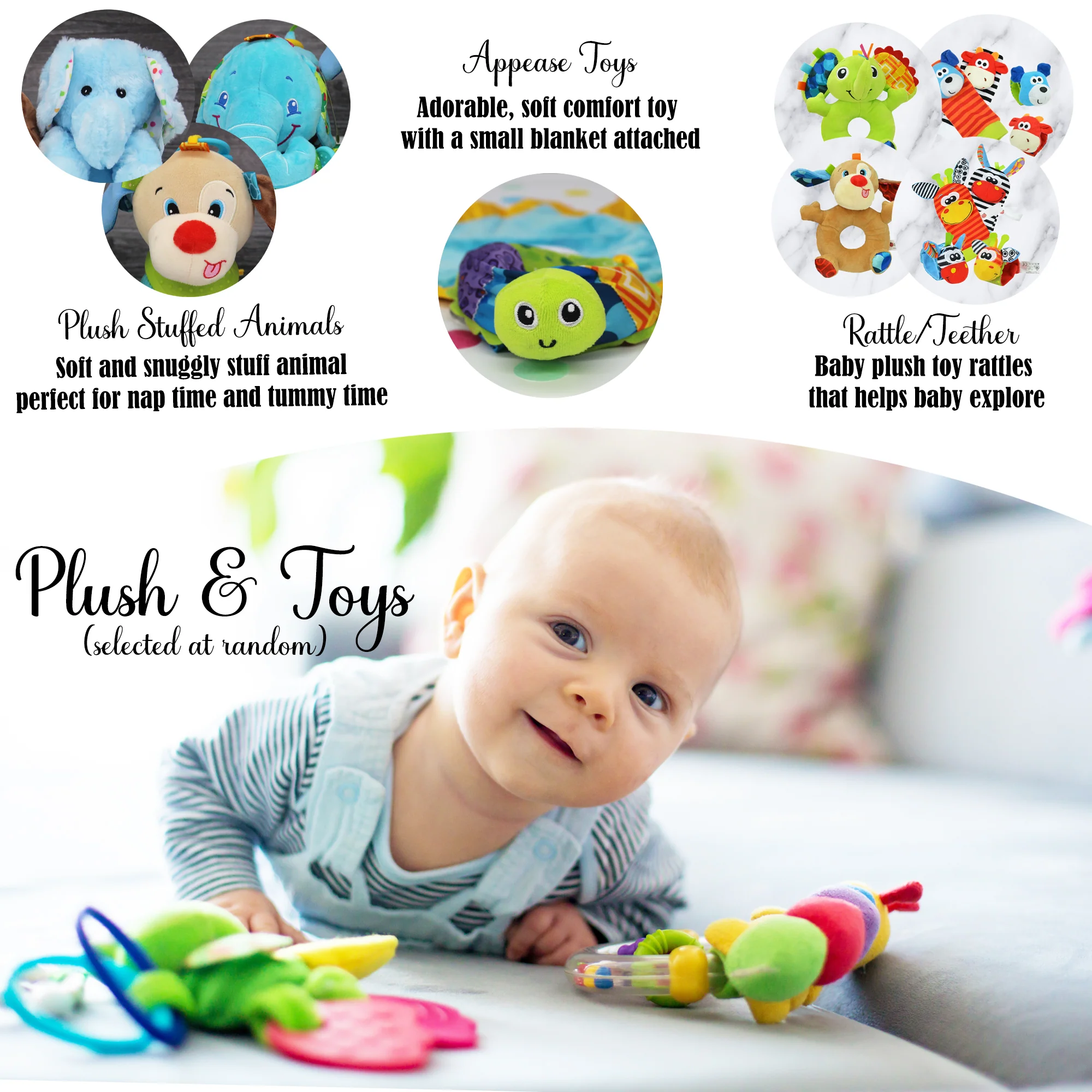 Gifts Are Blue Baby Boy Bundle Gift Set with Essentials, Toys &a; Accessories for 1st Year, 12 Items