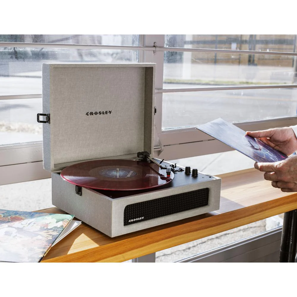 Crosley Furniture Voyager Record Player In Gray