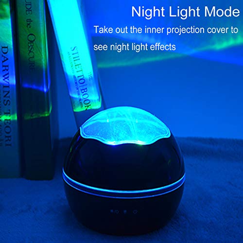TopePop Night Light for Kids Baby Star Night Light Projector Lamp 360 Degree Rotating 2 in 1 Ocean Starry Night Light Projector 8 Colors