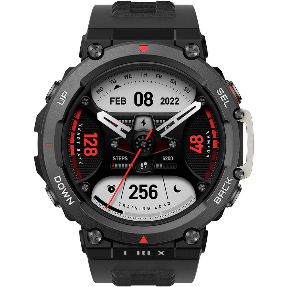 Amazfit TREX2EMBBLK T-Rex 2 Outdoor Smartwatch - Ember Black