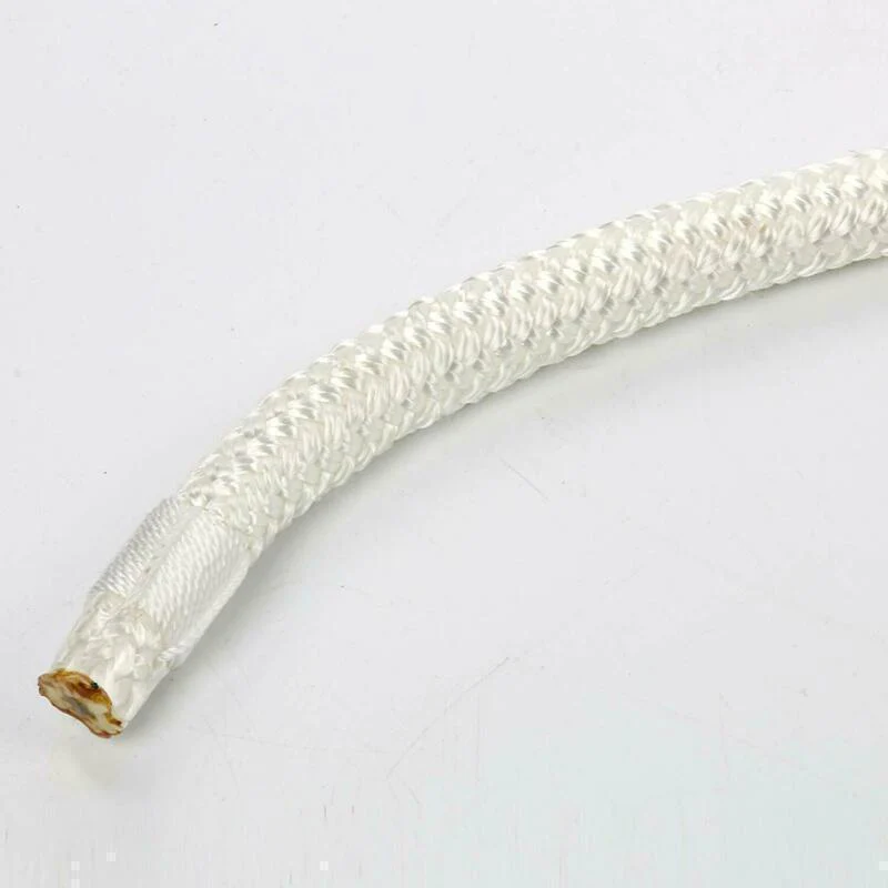 Amarine-made 2 Pack 1/2 Inch 25FT Double Braid Nylon Boat Dock Line Marine Mooring Rope White
