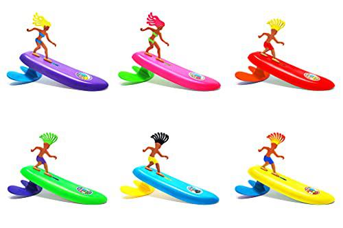 surfer dudes classics wave powered mini-surfer and surfboard toy - hossegor hank