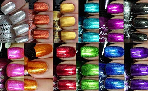KLEANCOLOR 2 Sets-Kleancolor Nail Polish - Awesome Metallic Full Size Lacquer 2 Sets
