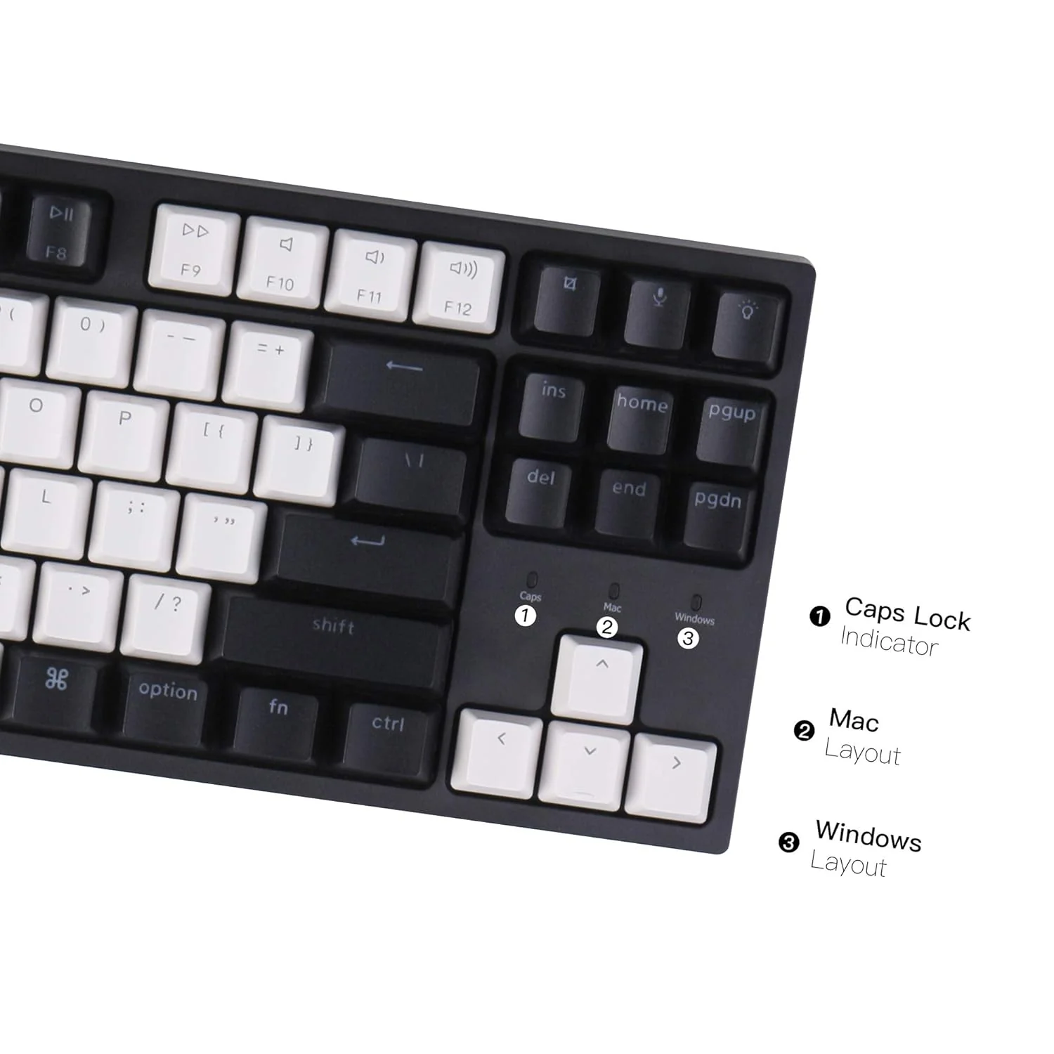 Zell Electronics Zell C1 Hot-Swappable Wired Mechanical Keyboard With Gateron G Pro Red Switch/Double-Shot Abs Keycaps/White Backlight/Usb Typ…