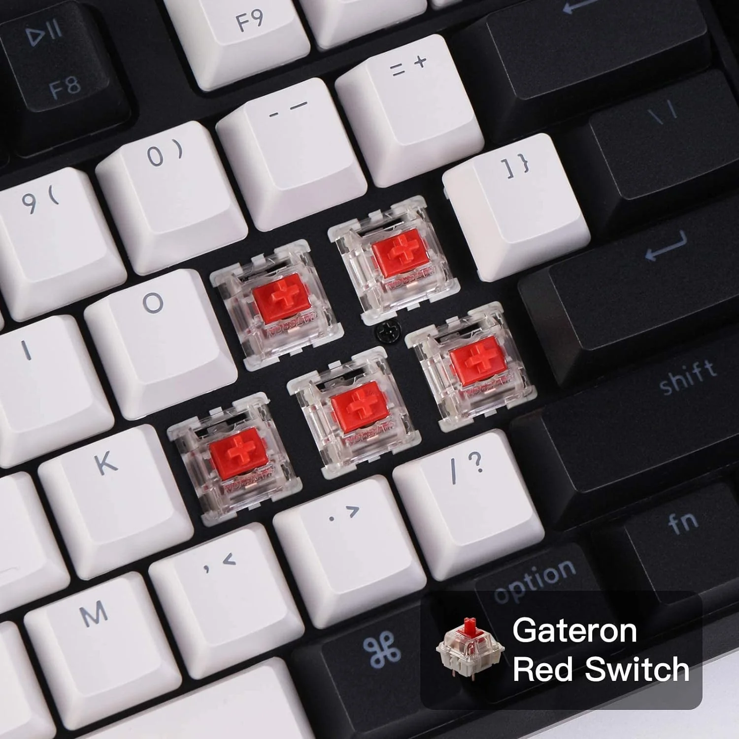 Zell Electronics Zell C1 Mac Layout Wired Mechanical Keyboard, Gateron G Pro Red Switch, Tenkeyless 87 Keys Abs Keycaps Computer Keyboard For …