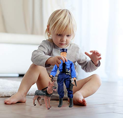 Click N Play CNP30619 Police Force Unit, Officer with Dog 12
