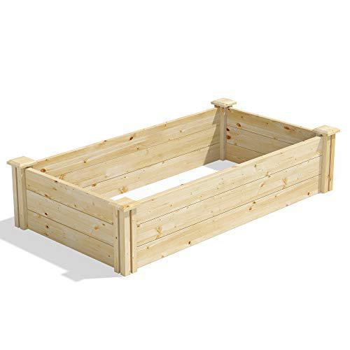 greenes fence original pine raised garden bed, 2&s; x 4&s; x 10.5