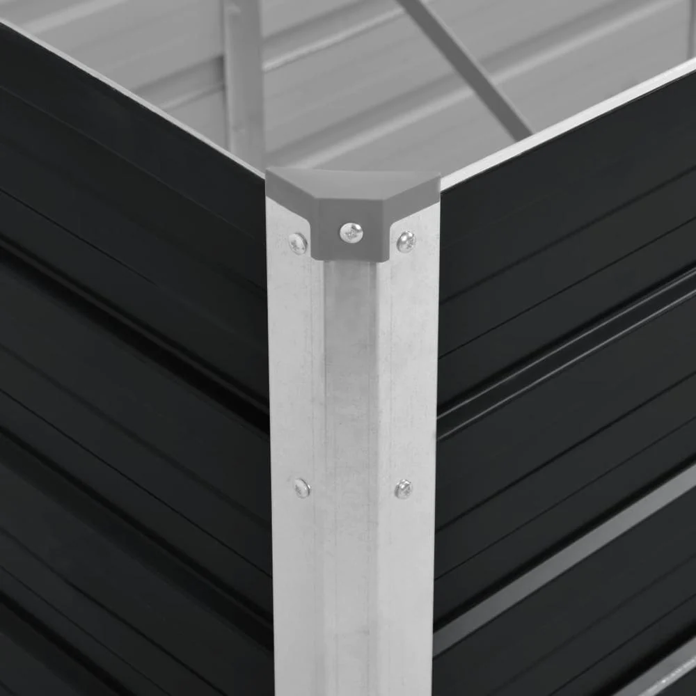 vidaXL Garden Raised Bed Anthracite 126