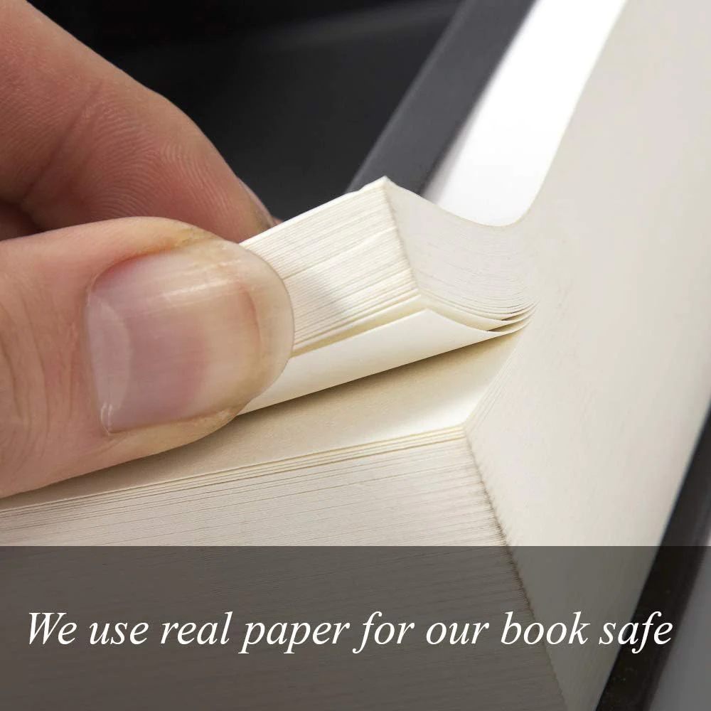Generic Real Pages Portable Diversion Book Safe - Hollowed Out Book with Hidden Secret Compartment for Jewelry, Money and Cash (Alice i