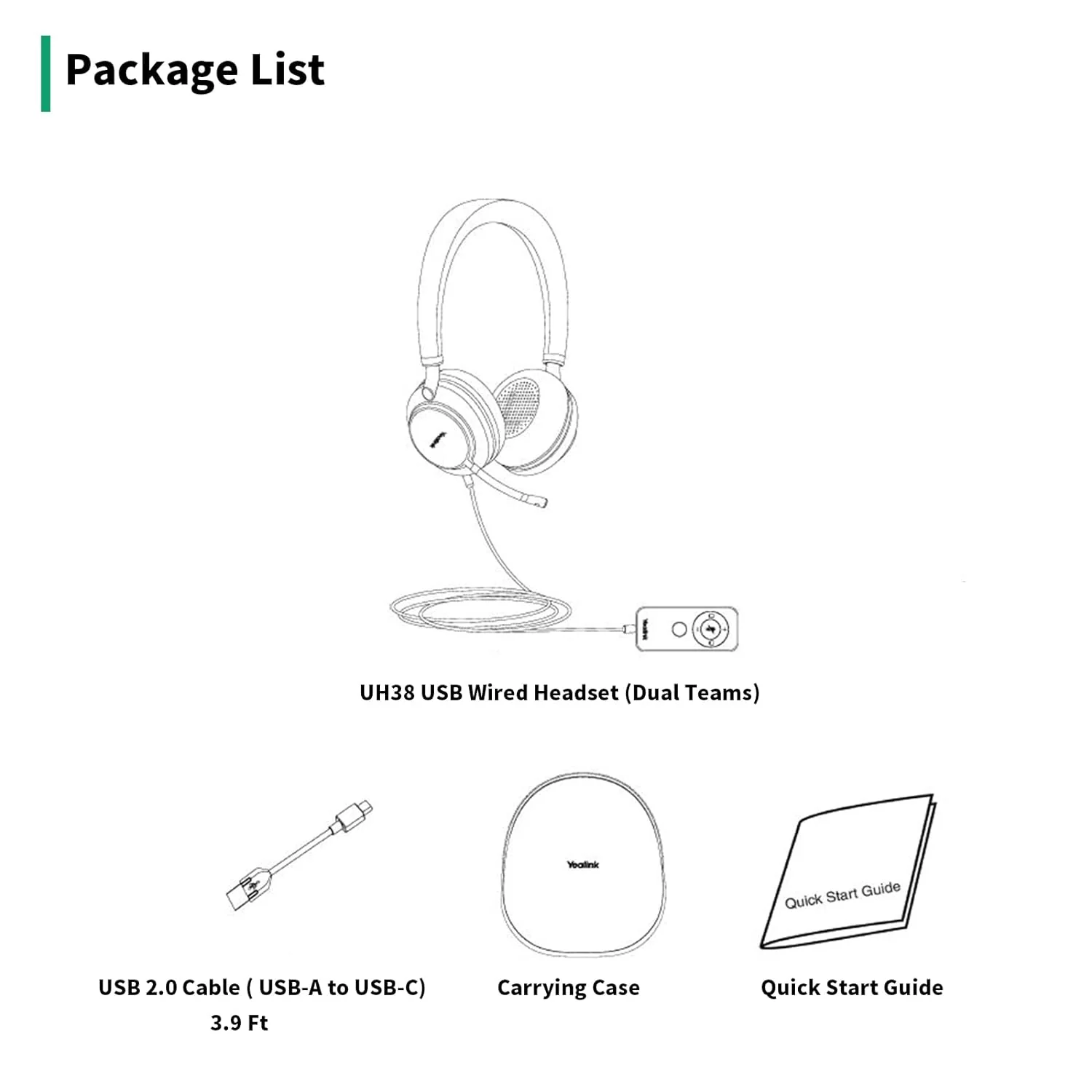 Zell Electronics Zell Usb Headset Uh38, Wired Softphone Headset Teams Certified With Microphone,In Line Controls Built In Bluetooth, Connect T…