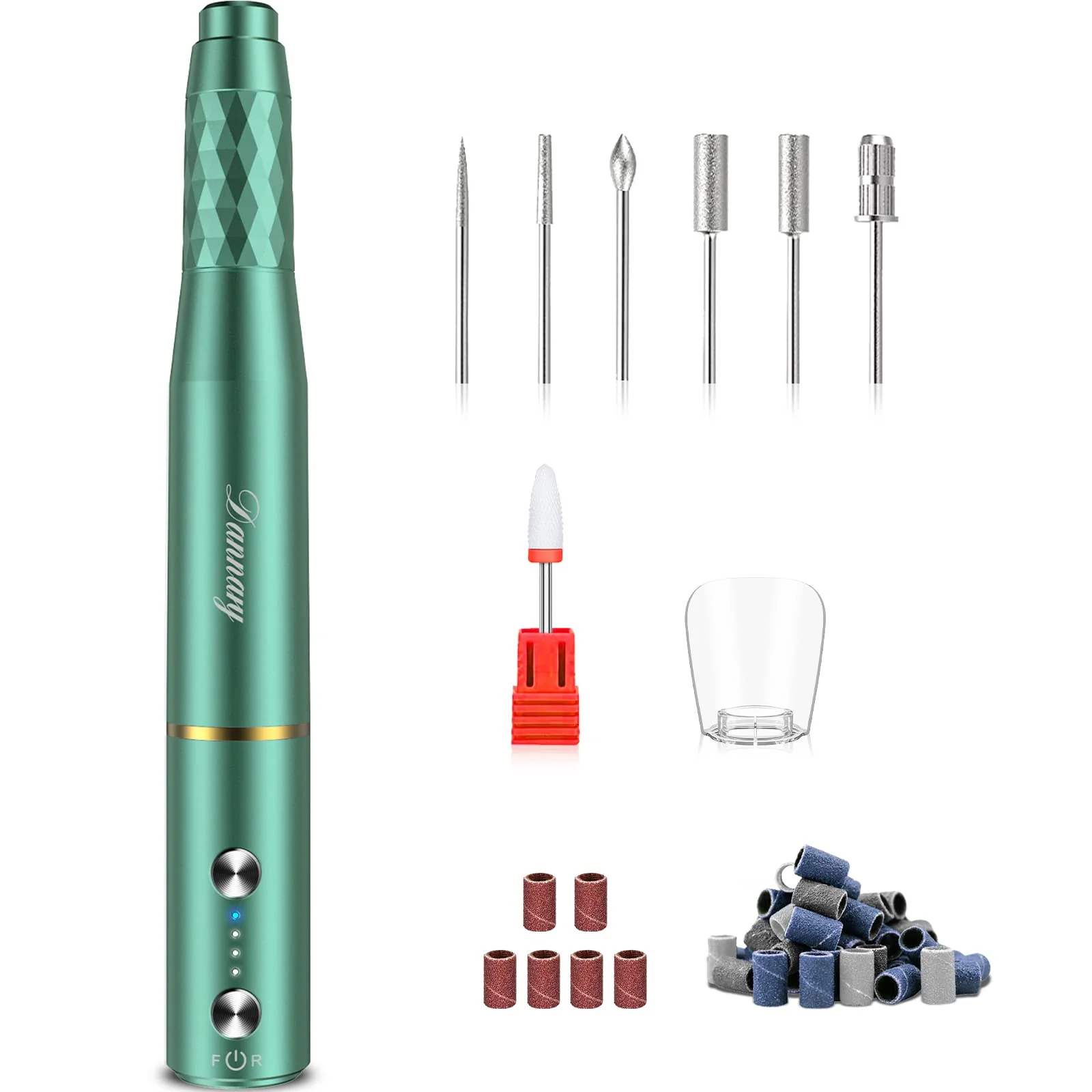 DANNARY Electric Nail Drill Professional Efile Nail Drill Kit for Acrylic, Gel Nails, Manicure Pedicure Kit for Polishing Shape Tools(Gr