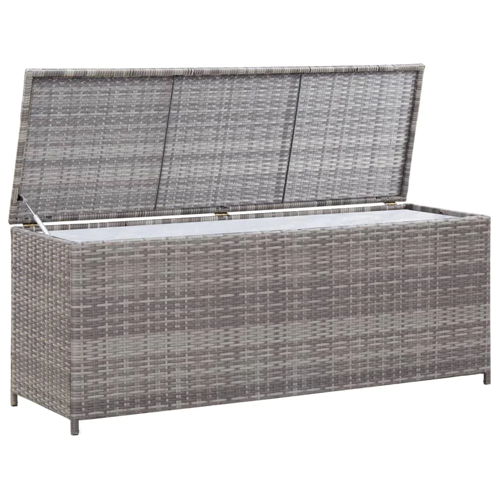 vidaXL Garden Storage Box Gray 59.1