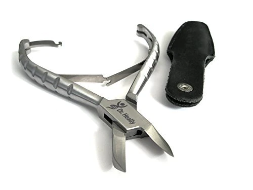 Dr. Heally Toenail clippers for Thick Ingrown Nails - Fingernail clippers Stainless Steel - At Nail clippers for Seniors - Nail Scissors He