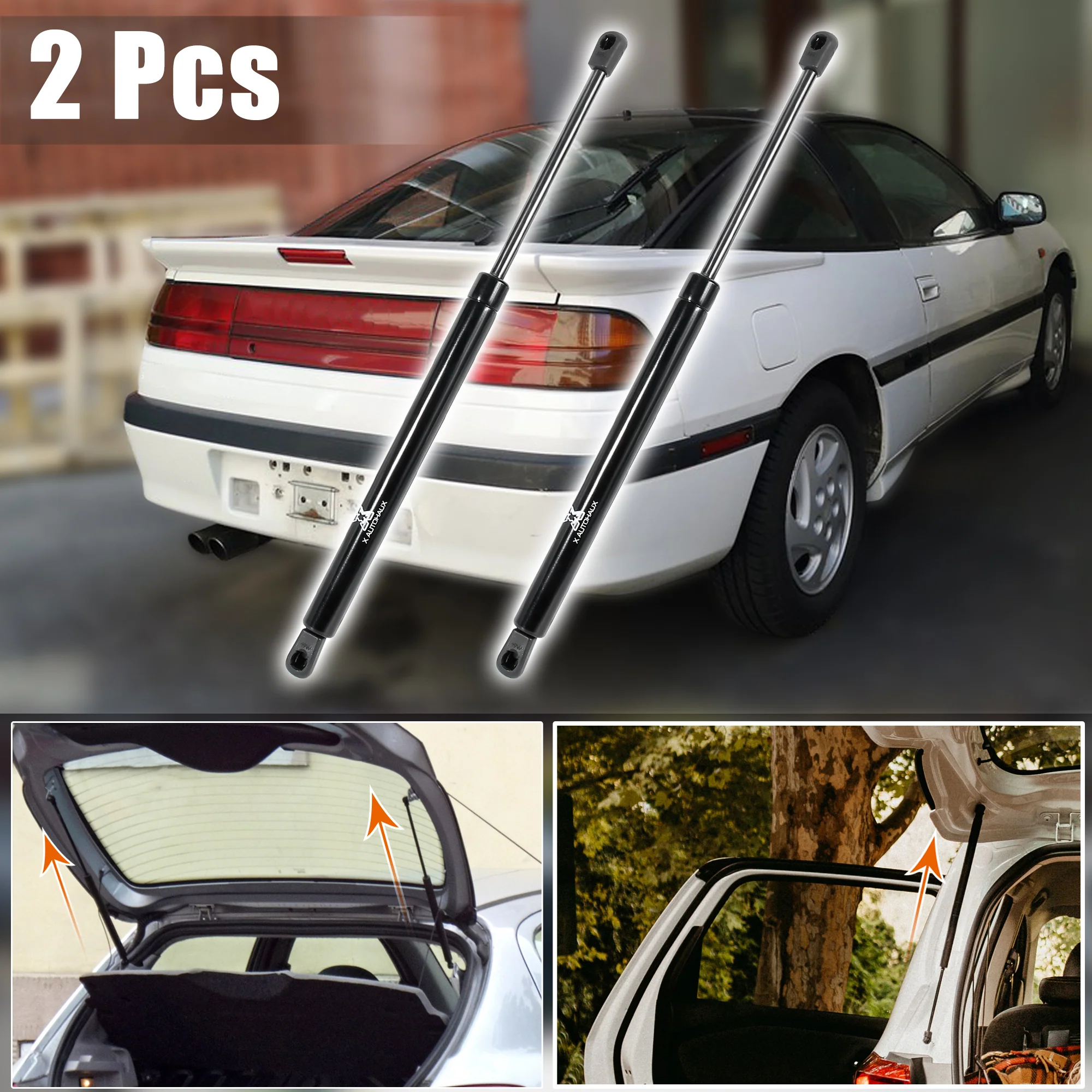 Unique Bargains 2pcs Rear Trunk Lift Supports Strut 5802a186 for Mitsubishi Eclipse 2006-2009