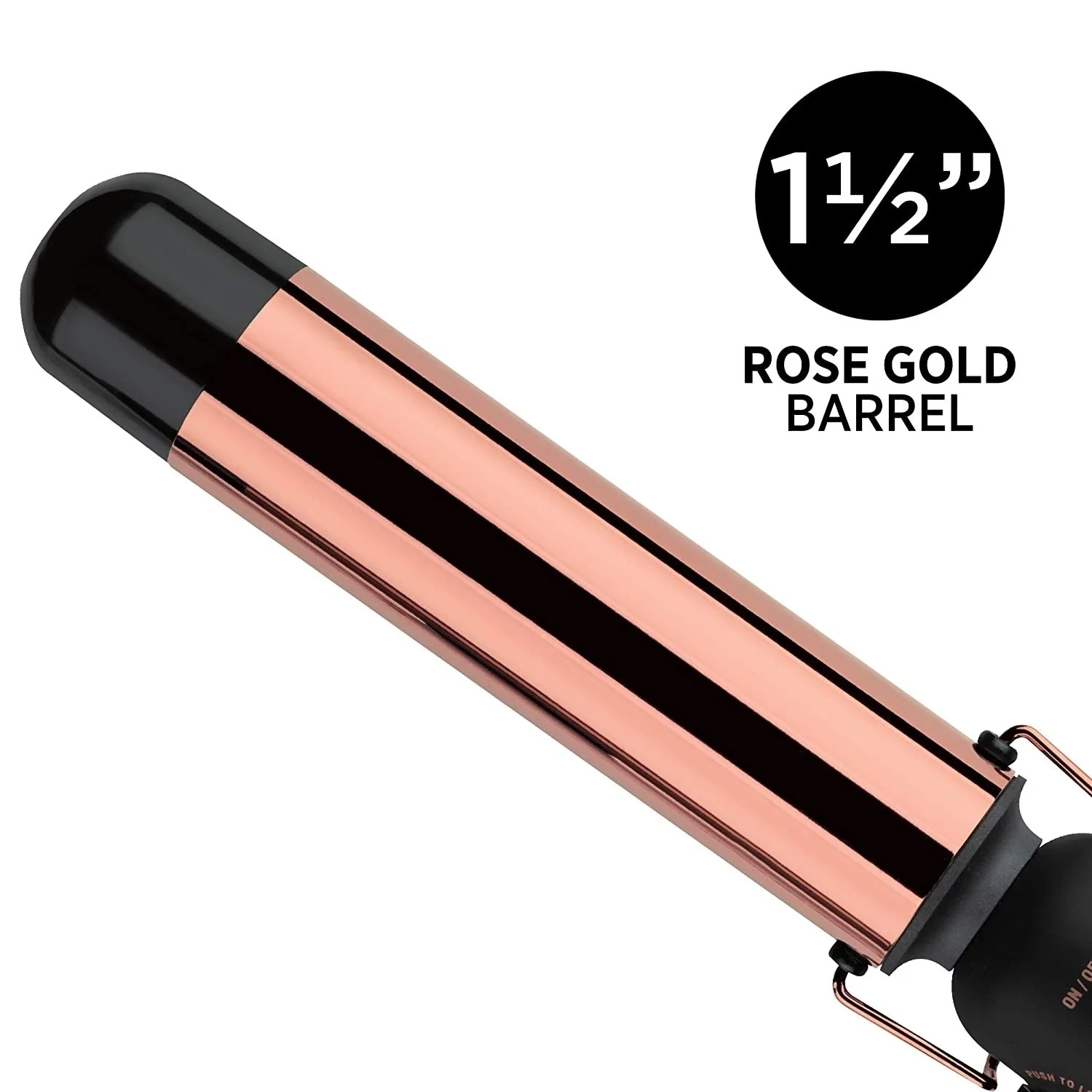 Hot Tools Professional Rose Gold 1-1/2 Digital Flipperless Curling Wand
