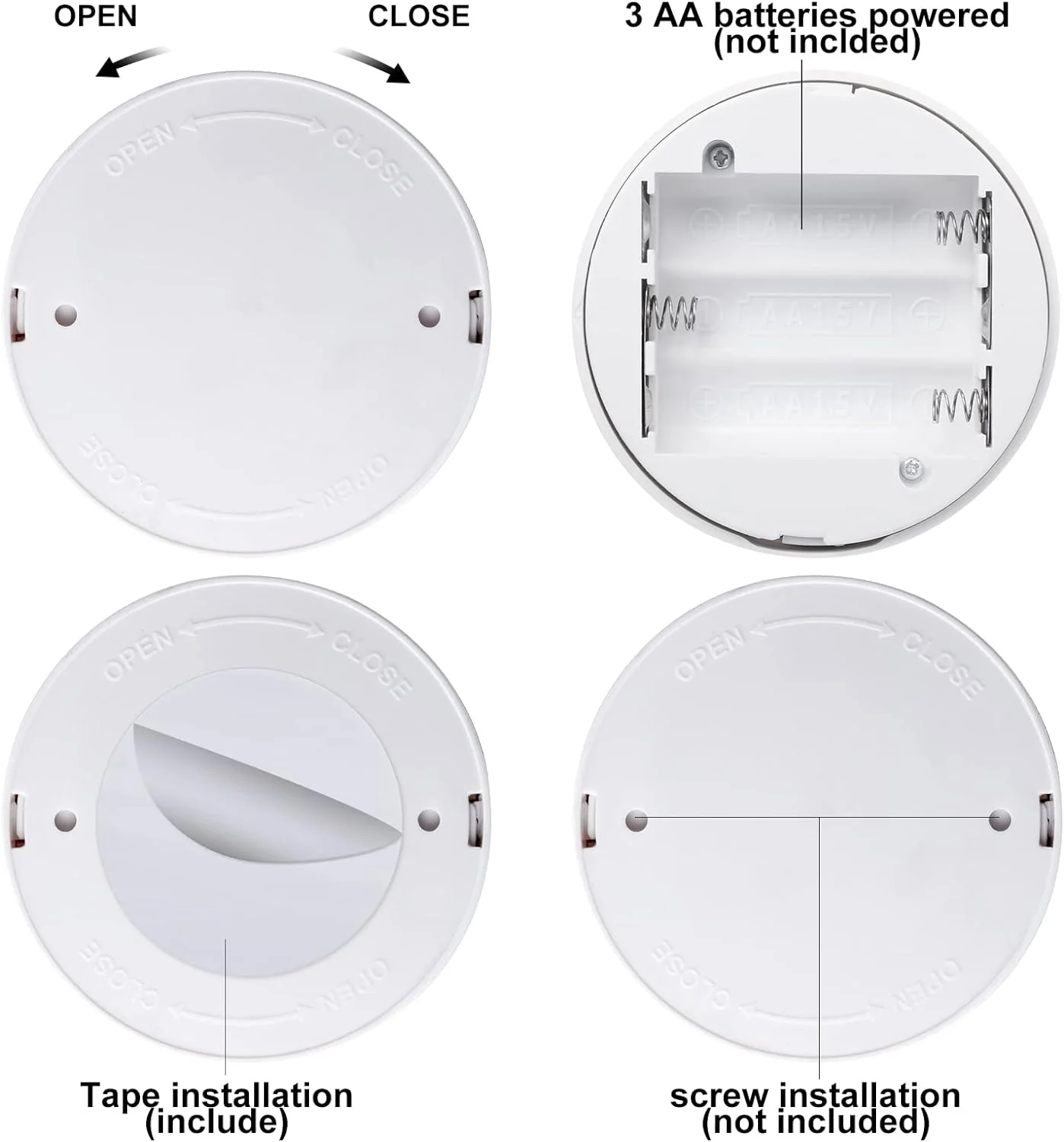 Tuanse 12 Pcs Wireless LED Spotlight Indoor Battery Operated Accent Lights with Remote Control Spot Lights LED Spotlight Display Light