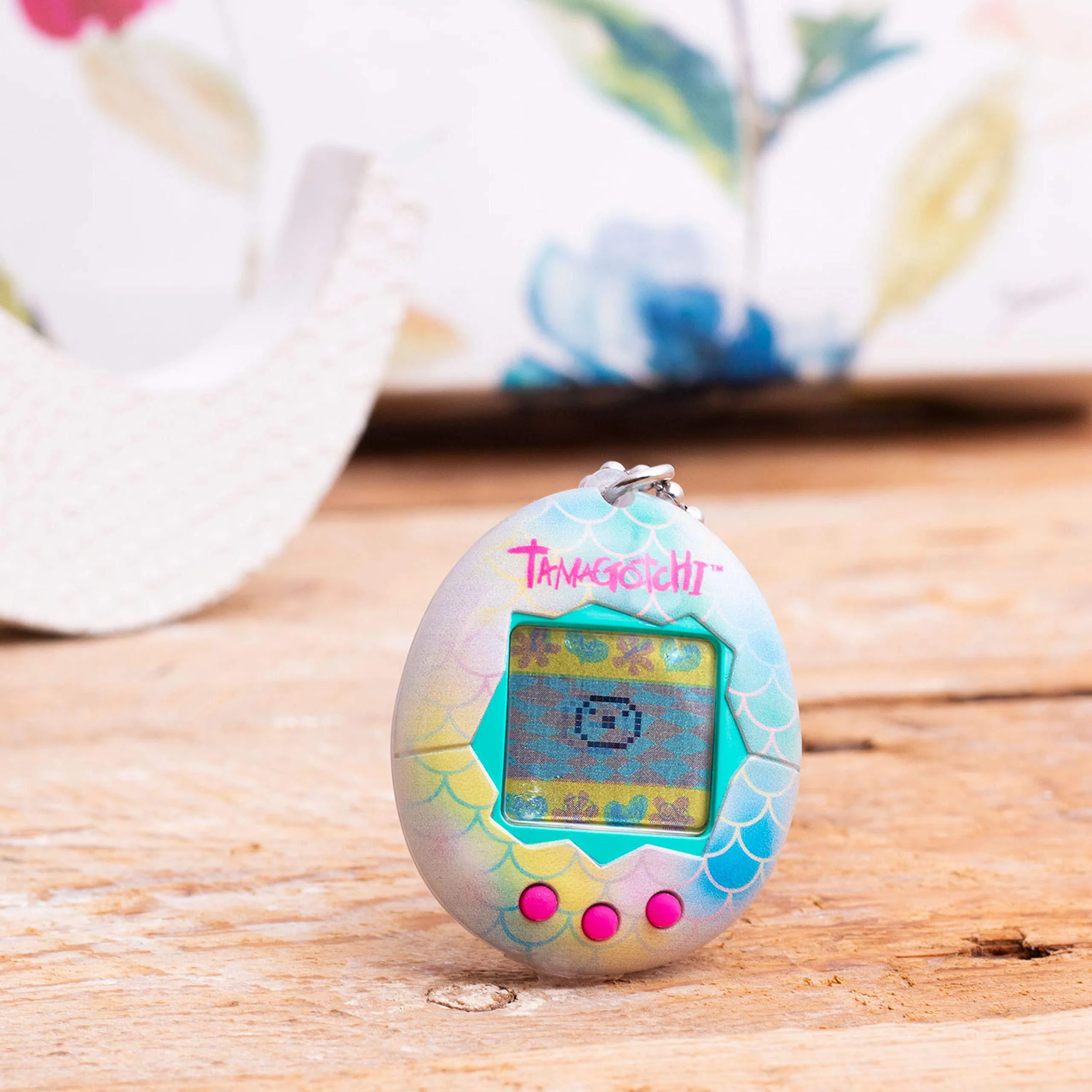 Bandai Toys bandai - tamagotchi - tamagotchi original - mermaid - virtual electronic animal with screen, 3 buttons and games - 42928