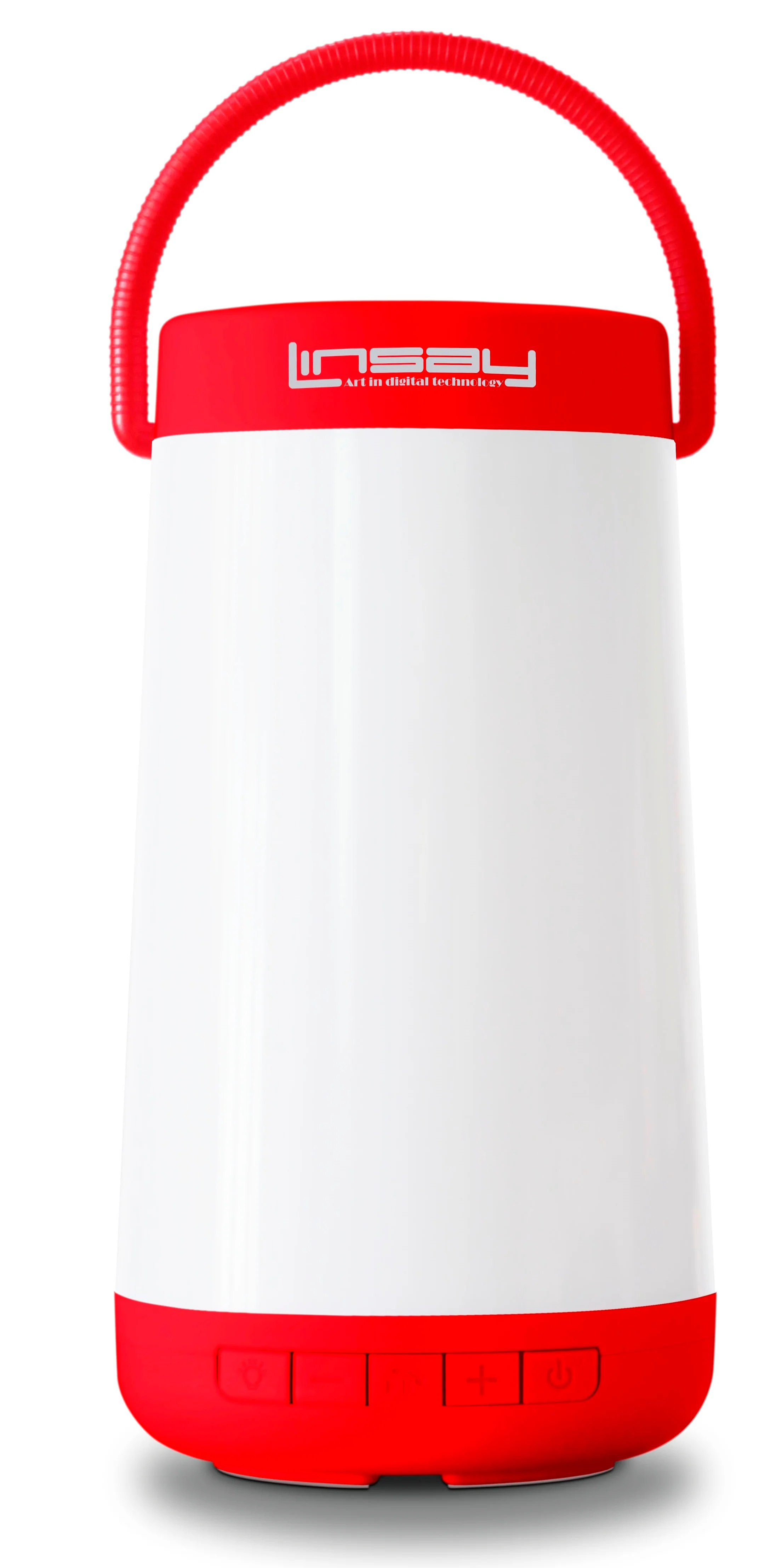 LINSAY SLP-500CLR &a;#174; Led Light Party Show Bluetooth Speaker Indoor / Outdoor Red