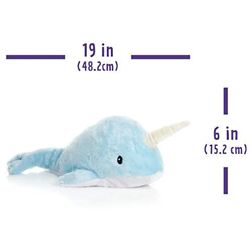 1i4 Group warm pals microwavable lavender scented plush toy stuffed animal - nori the narwhal