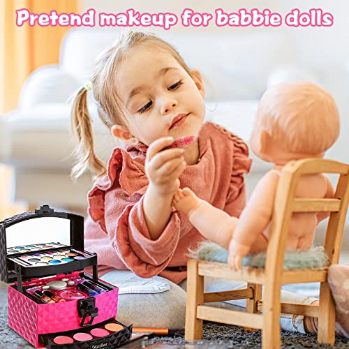 Mathea Real Makeup Girl Toys, Washable, Kids Makeup Kit for Girls, Makeup Set Cosmetic Beauty Set for Kids, Makeup Toy for Girls