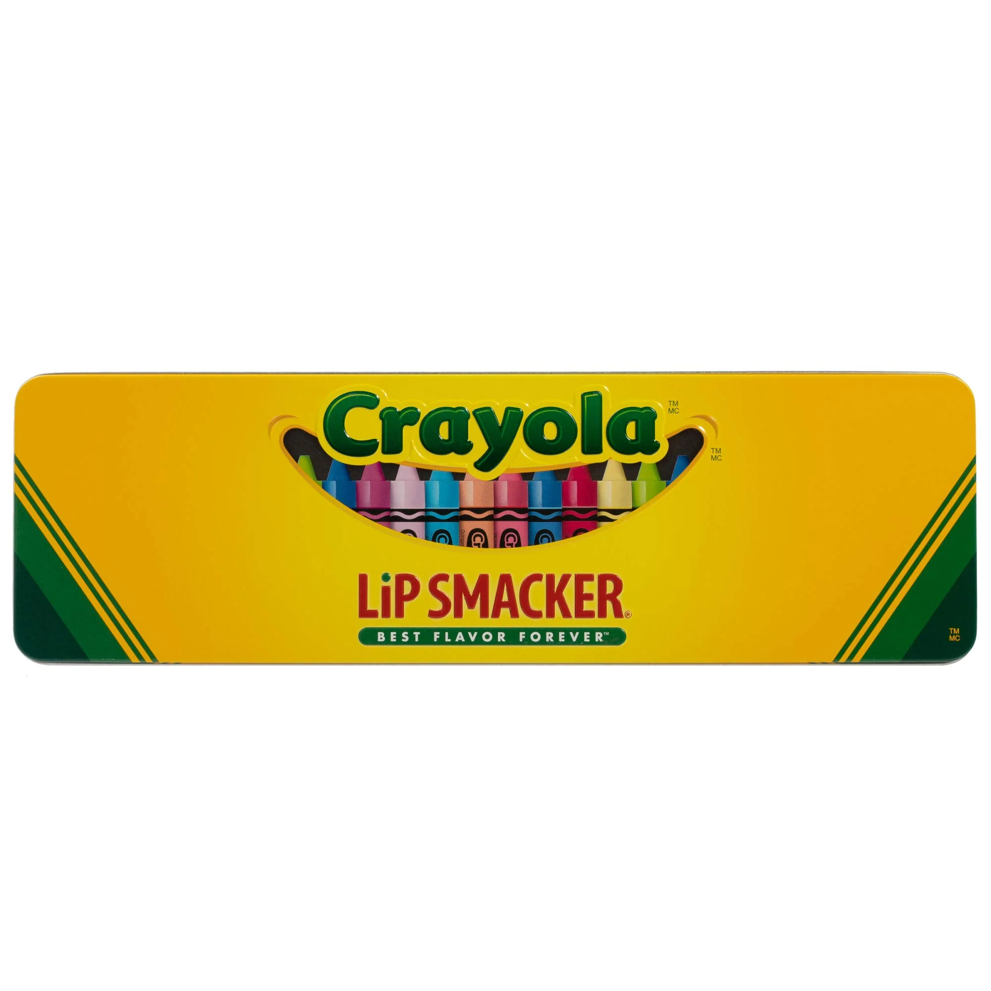 Lip Smacker Crayola Flavored Lip Balm Collectors Tin | Flavor Vault | Dry Lips | For Kids, Men, Women | Stocking Stuffer | Chris