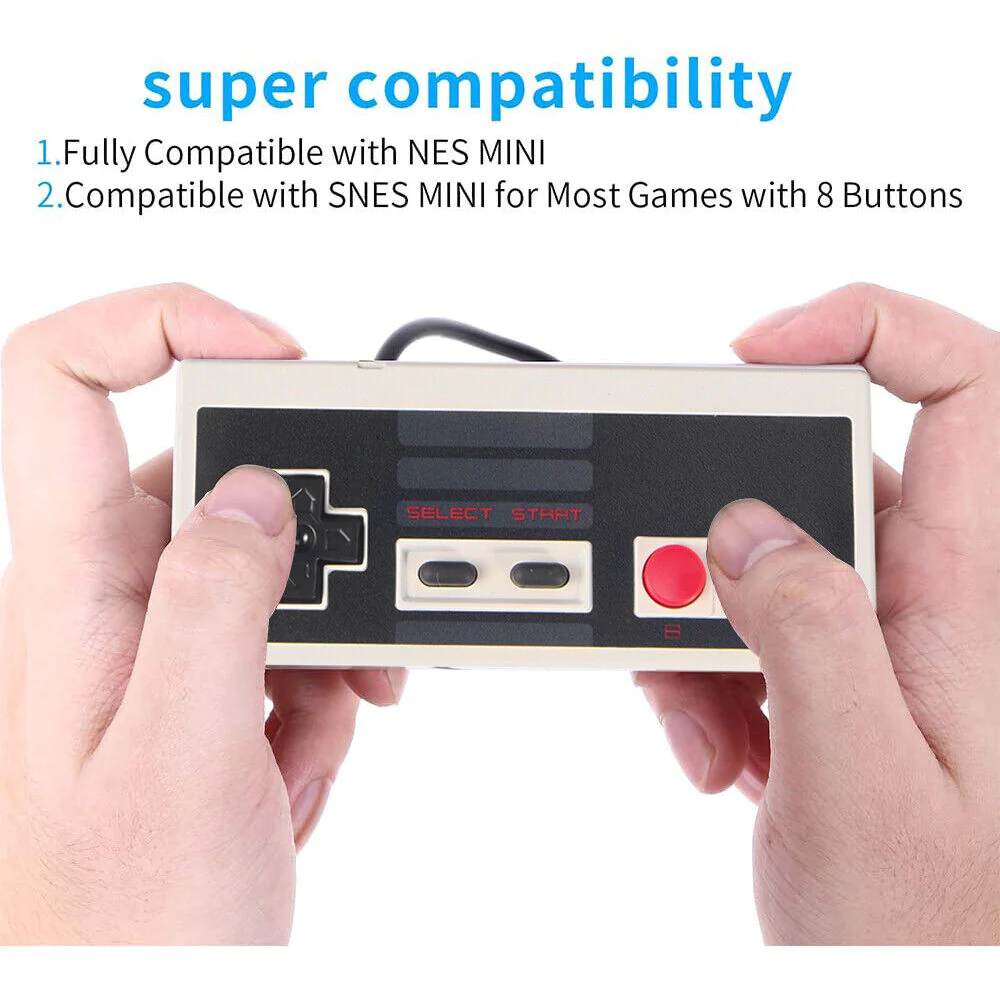 Great Choice Products 2Pack Wired Gamepad Controller For Nintendo Mini Retro Nostalgic Game Console Us