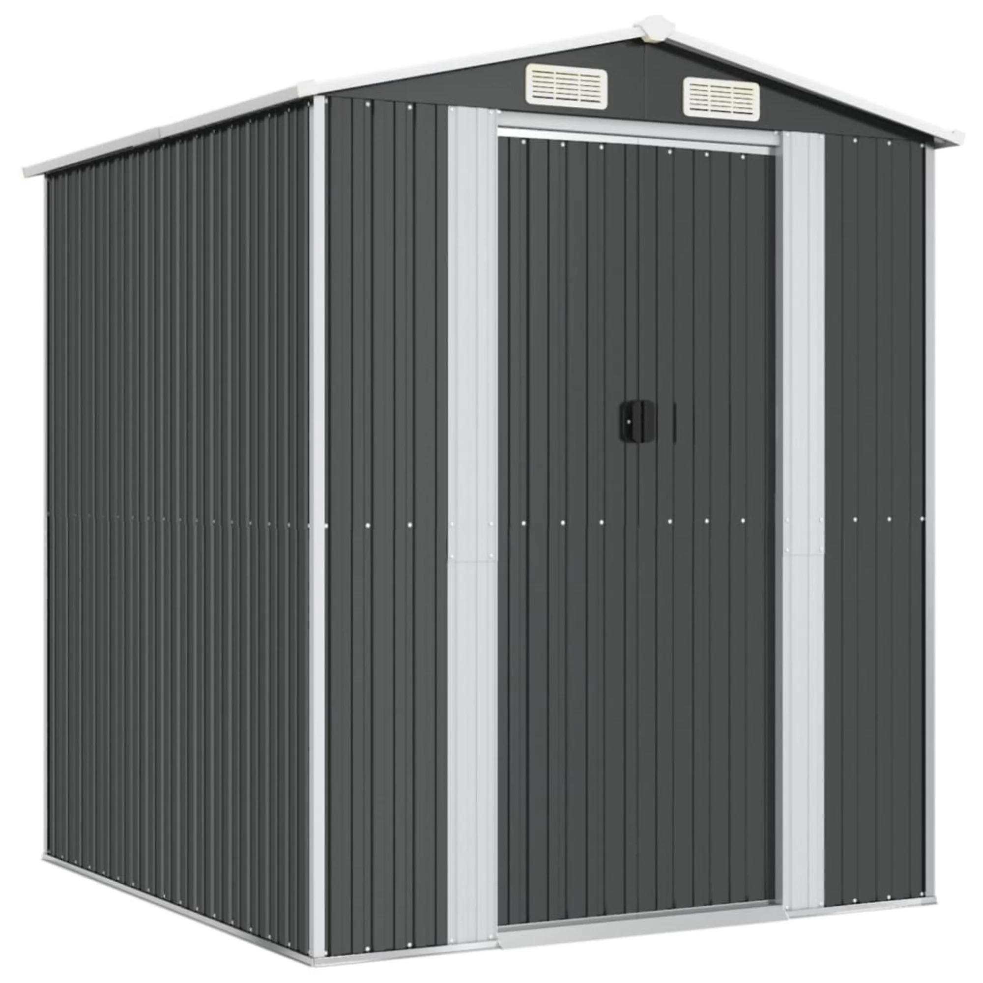 vidaXL Garden Shed Anthracite 75.6