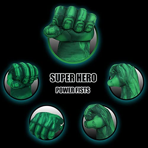 CGBOOM Superhero Gloves Boxing Gloves Smash Hands Big Soft Plush Hero Fists, Superhero Toys for Boys Girls, Role Play Costume Birthday