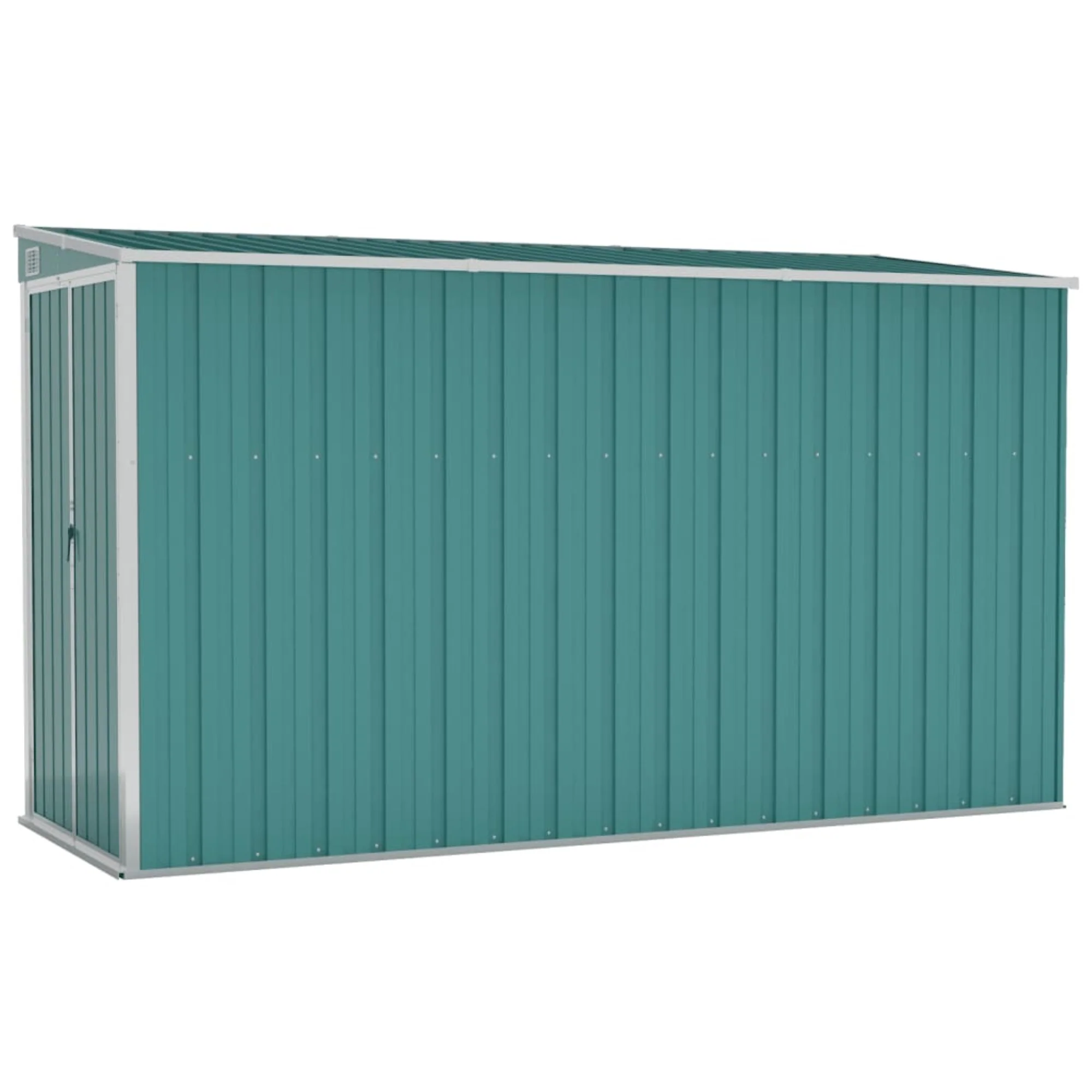 vidaXL Wall-mounted Garden Shed Green 46.5