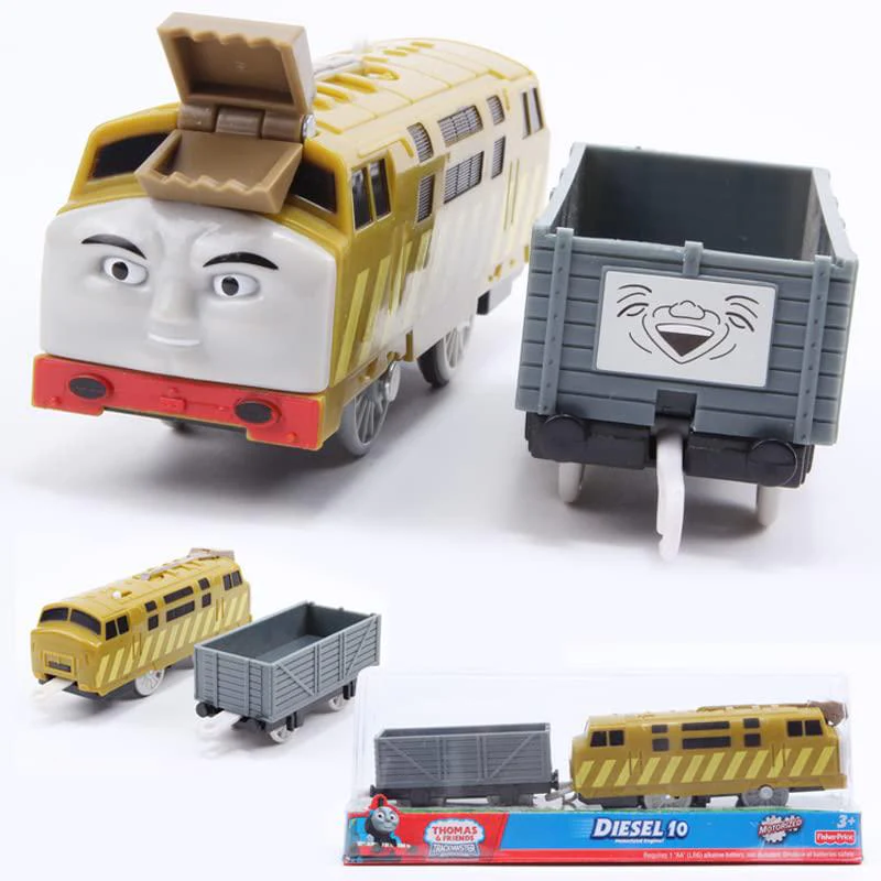WLTK motorized diesel 10 train engine toy set, battery-powered trains friend toy set ?toddlers train toys for age 3 4 5 6 7 8 kids