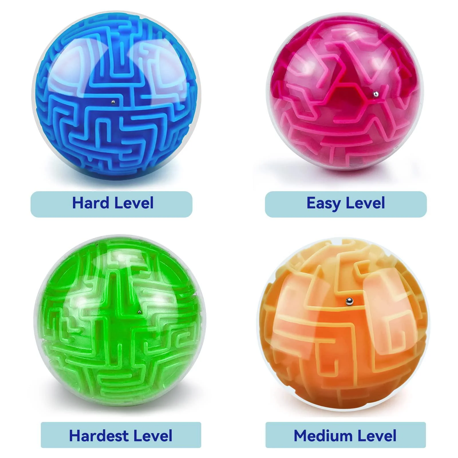 yongnkids amaze 3d gravity memory sequential maze ball puzzle toy gifts for kids adults - challenges game lover tiny balls br