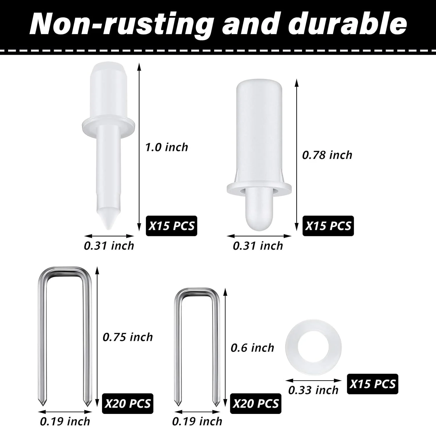 Jetec Repair Plantation Shutters Tool Set Plantation Shutter Louvers Staples Shutter Replacement Repair Pins for Windows Tools Suppli