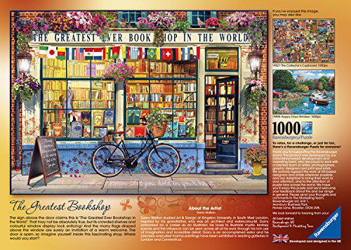 ravensburger the greatest bookshop 1000pc jigsaw puzzle [15337]