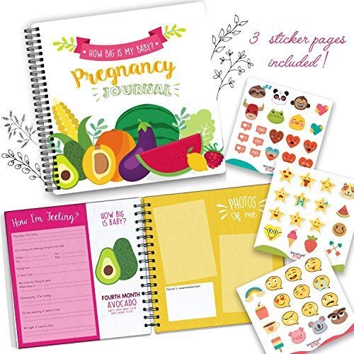 Unconditional Rosie My Belly Book - Pregnancy Journal and Baby Memory Book with Stickers - Baby&s;s Scrapbook and Photo Album - Perfect Gift for